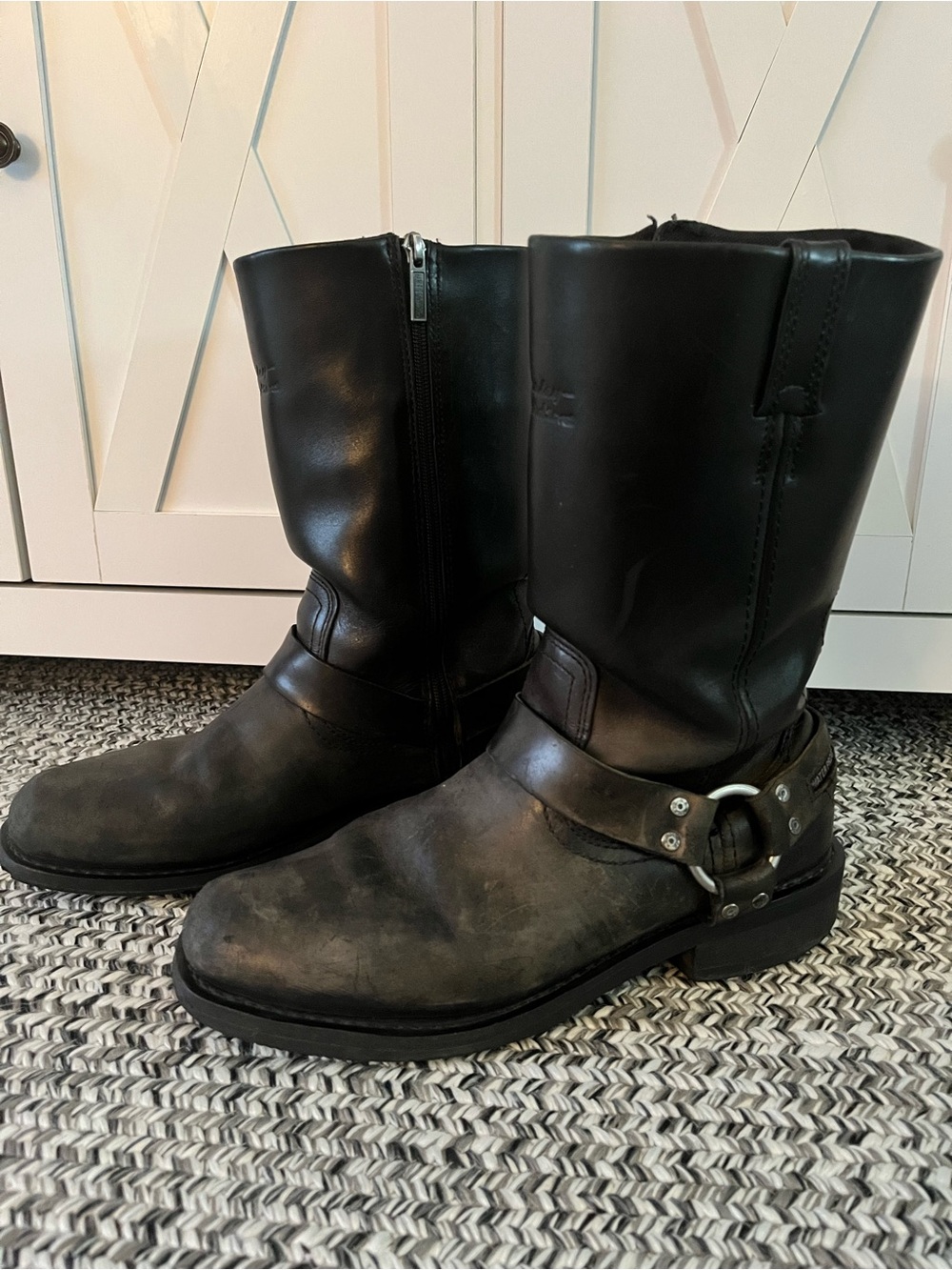Harley Davidson men’s harness boots, model D95353, size 11